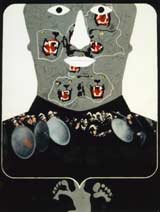 Magritte tout bien considéré,gouache et collage sur papier, 65x50, 1968.